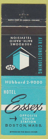 Matchbook Cover - Hotel Essex Boston MA