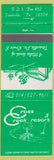 Matchbook Cover - Cross Creek Resort Titusville PA