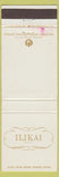 Matchbook Cover - Ilikai Hotel Waikiki Hawaii STAIN