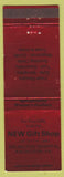 Matchbook Cover - Arlington Hospital Gift Shop Arlington VA red