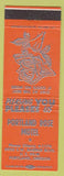 Matchbook Cover - Portland Rose Motel Portland OR orange