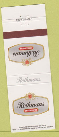 Matchbook Cover - Rothmans Extra Light Cigarette tobacco