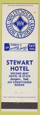 Matchbook Cover - Stewart Hotel Jasper IN