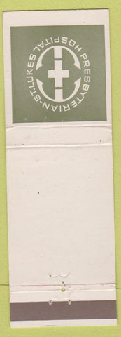 Matchbook Cover - Presbyterian Hospital St Lukes Chicago IL