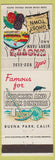 Matchbook Cover - Knott's Berry Farm Ghost Town Buena Park CA