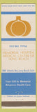 Matchbook Cover - Long Beach CA Memorial Hospital