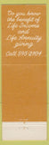 Matchbook Cover - Long Beach CA Memorial Hospital