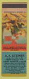Matchbook Cover - AA Steiner Match Collector Fort Worth TX kite scene