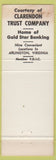 Matchbook Cover - Arlington Hospital Gift Shop Arlington VA red WORN