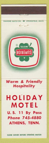 Matchbook Cover - Holiday Motel Athens TN