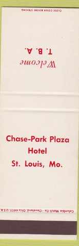 Matchbook Cover - Chase Park Plaza Hotle St Louis MO SAMPLE WEAR