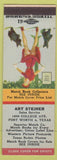 Matchbook Cover - Art Steiner Fort Worth TX Match Collector pinup Tree for Two