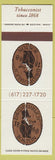 Matchbook Cover - David Ehrlich Tobacco Boston MA Cambridge Lincoln RI #1