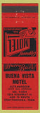 Matchbook Cover - Buena Vista Motel Chattanooga TN