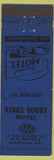 Matchbook Cover - Kings Court Motel Kingsville MD blue