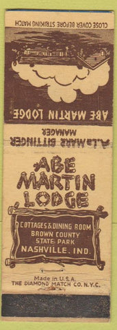 Matchbook Cover - Abe Martin Lodge Nashville IN WEAR