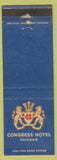 Matchbook Cover - Congress Hotel Chicago IL