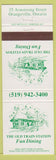 Matchbook Cover - Old Train Station Restuarant Orangeville ON