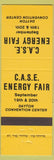 Matchbook Cover - CASE Energy Fair Dayton OH