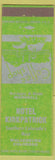 Matchbook Cover - Hotel Kirkpatrick Walsenburg Colorado lime green