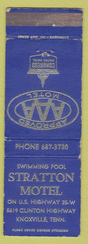 Matchbook Cover - Stratton Motel Knoxville TN WEAR