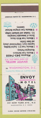 Matchbook Cover - Envoy Motel Washington DC