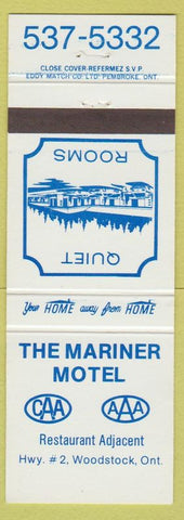 Matchbook Cover - Mariner Motel Woodstock ON