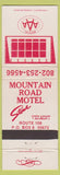 Matchbook Cover - Mountain Road Motel Stowe VT