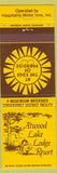 Matchbook Cover - Atwood Lake Lodge Resort Delroy OH yellow brown