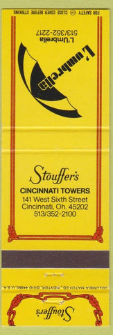 Matchbook Cover - Staouffer's L Umbrella Cincinnati OH