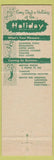 Matchbook Cover - Holiday Motor Hotels Harrisburg PA girlie back