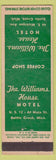 Matchbook Cover - Williams House Motel Battle Creek MI