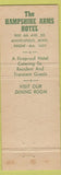Matchbook Cover - Hamshire Arms Hotel  Minneapolis MN WEAr