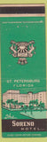 Matchbook Cover - Sorento Hotel St Petersburg FL