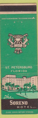 Matchbook Cover - Sorento Hotel St Petersburg FL