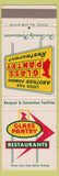 Matchbook Cover - Glass Pantry Restaurants CHAIN Richmond VA Petersburg