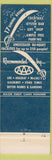 Matchbook Cover - Pirate's House Savannah GA Herb Traub's
