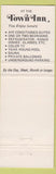 Matchbook Cover - Town Inn Toronto ON Hotel