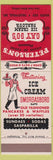 Matchbook Cover - Peterson's House of Fudge Ice Cream Gay 90's Tallevyville DE