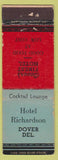 Matchbook Cover - Hotel Richardson Dover DE WEAR