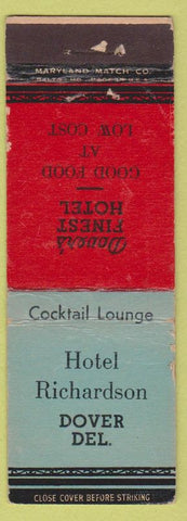 Matchbook Cover - Hotel Richardson Dover DE WEAR