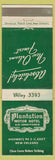 Matchbook Cover - Planation Motor Hotel New Orleans LA