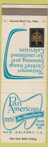 Matchbook Cover - Pan American Motel New Orleans LA