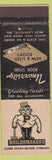 Matchbook Cover - Perdue Boilermakers Book Store