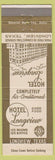 Matchbook Cover - Hotel Longview Longview TX