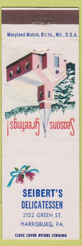 Matchbook Cover - Seibert's Deli Harrisburg PA Christmas