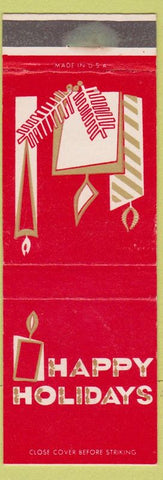 Matchbook Cover - Mahoning Loan Finance New Castle PA Christmas