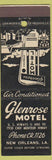 Matchbook Cover - Glenrose Motel New Orleans LA
