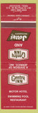 Matchbook Cover - Centry Inn Jackson TN
