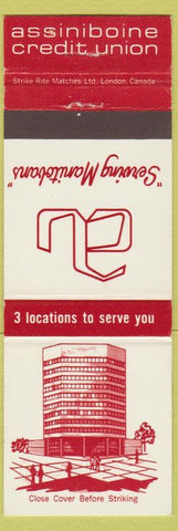 Matchbook Cover - Assiniboine Credit Union MB Canada